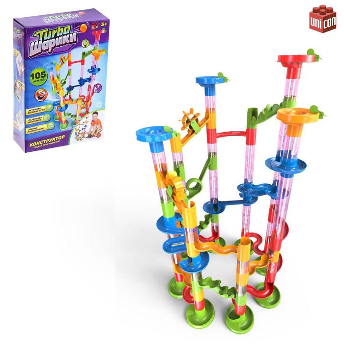 фото Конструктор «turbo шарики», 105 деталей unicon