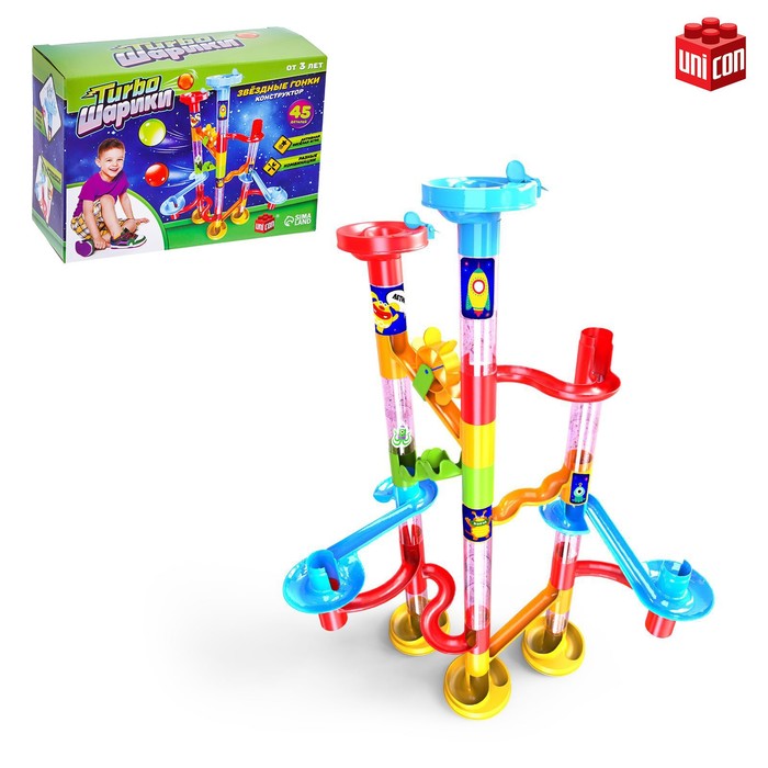 фото Конструктор «turbo шарики», 45 деталей unicon