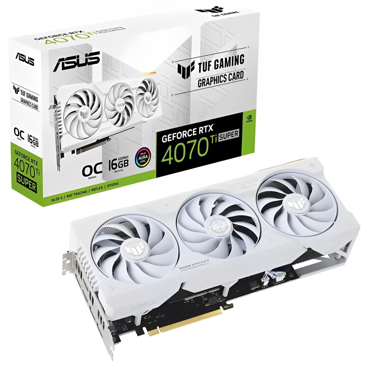 Видеокарта ASUS NVIDIA TUF RTX 4070 Ti SUPER (90YV0KI0-M0NA00), Белый, TUF RTX 4070 Ti SUPER
Видеокарта ASUS NVIDIA TUF RTX 4070 Ti SUPER (90YV0KI0-M0NA00), Белый, TUF RTX 4070 Ti SUPER