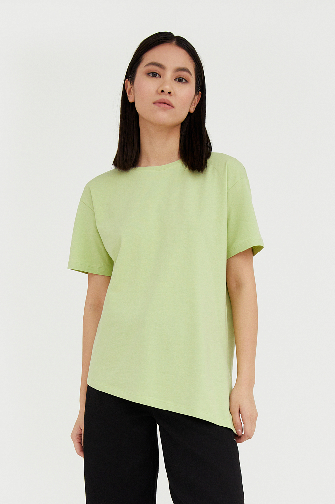 фото Футболка женская finn flare bas-10007 зеленая xs