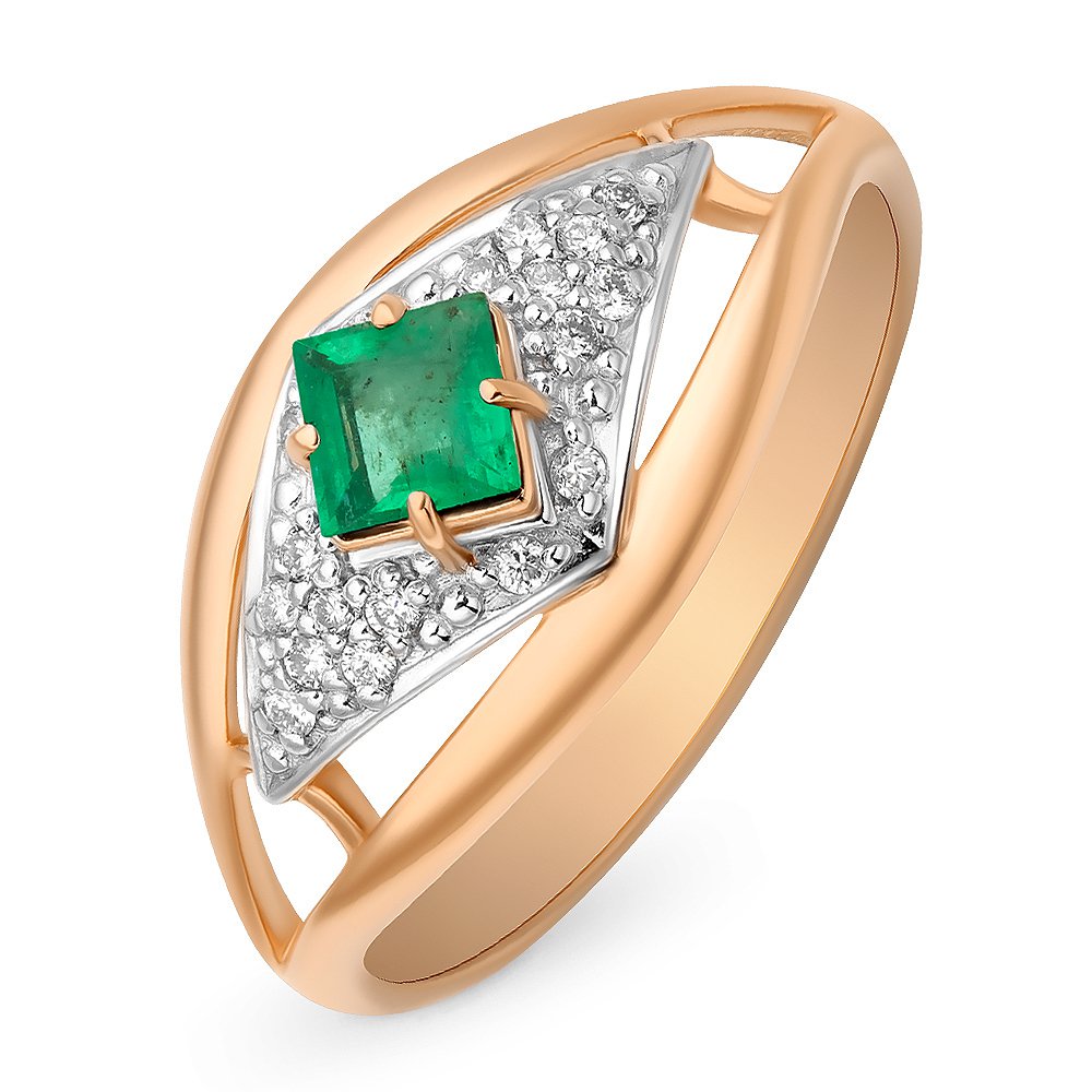 Кольцо женское из красного золота с изумрудом, бриллиантом 585Gold 101010823, р, 101010823
Кольцо женское из красного золота с изумрудом, бриллиантом 585Gold 101010823, р, 101010823