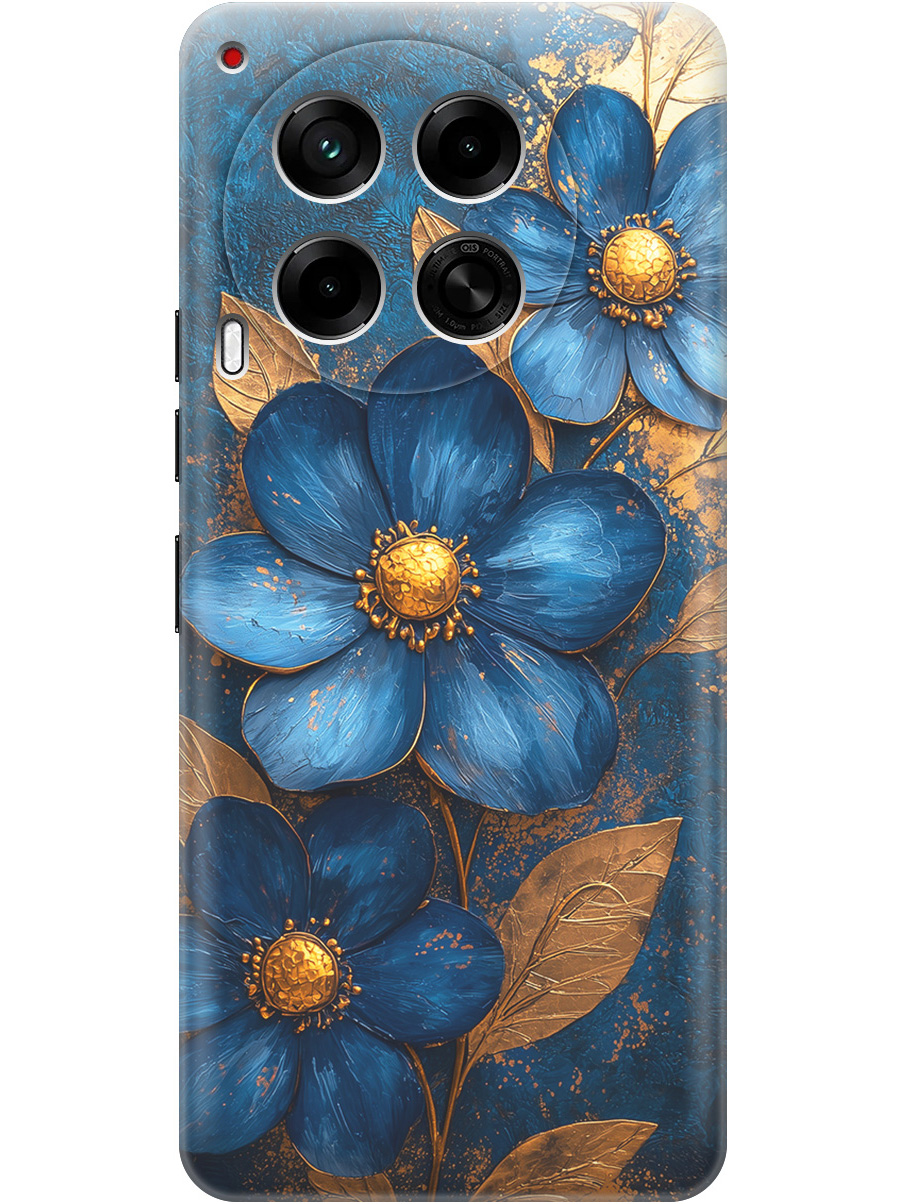Силиконовый чехол на Tecno Camon 30 4g/30 5g с принтом "Синие цветы, золотые листья", Прозрачный;золотистый;синий, 782632423
Силиконовый чехол на Tecno Camon 30 4g/30 5g с принтом "Синие цветы, золотые листья", Прозрачный;золотистый;синий, 782632423