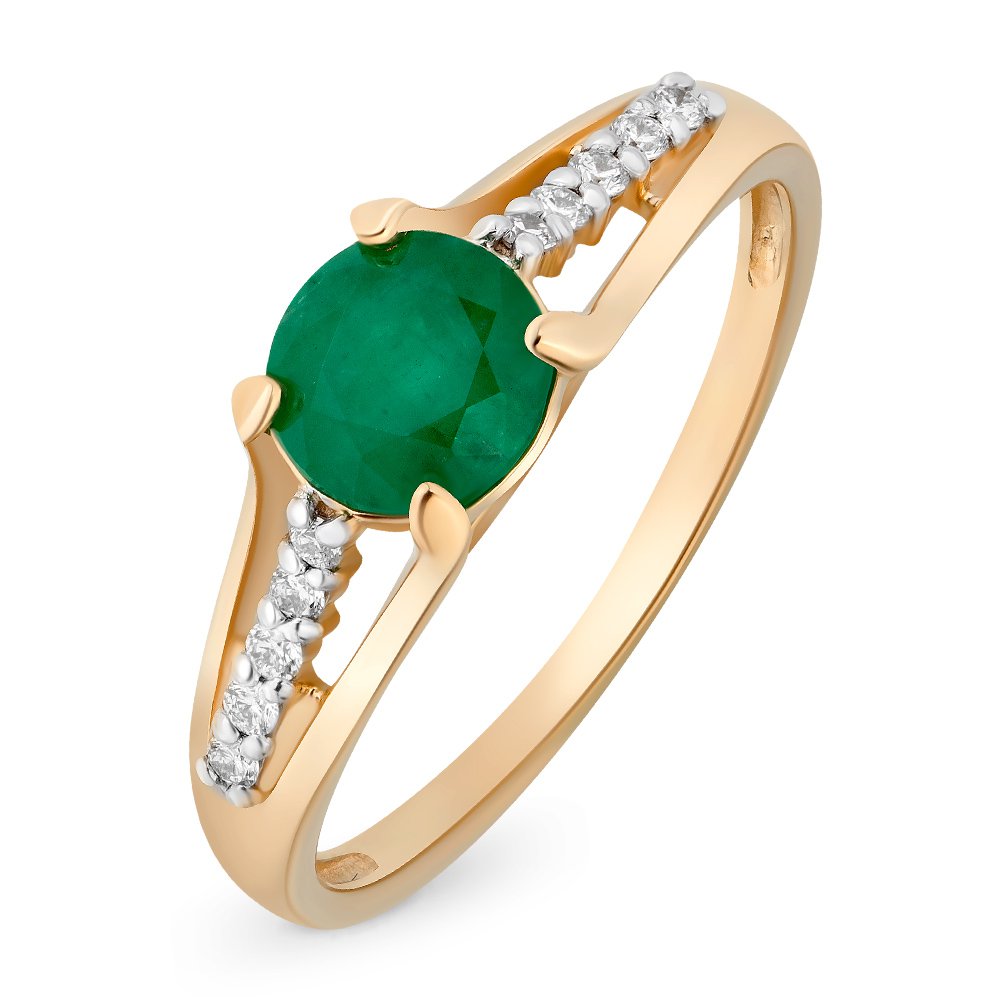 Кольцо женское из красного золота с изумрудом, бриллиантом 585Gold 101010073, р, 101010073
Кольцо женское из красного золота с изумрудом, бриллиантом 585Gold 101010073, р, 101010073