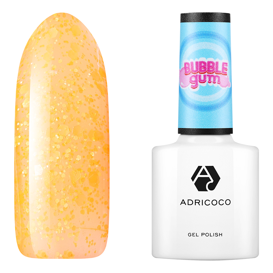 Гель-лак Adricoco Bubble gum с цветной неоновой слюдой №03 веселый мандарин 8 мл, В ассортименте
Гель-лак Adricoco Bubble gum с цветной неоновой слюдой №03 веселый мандарин 8 мл, В ассортименте