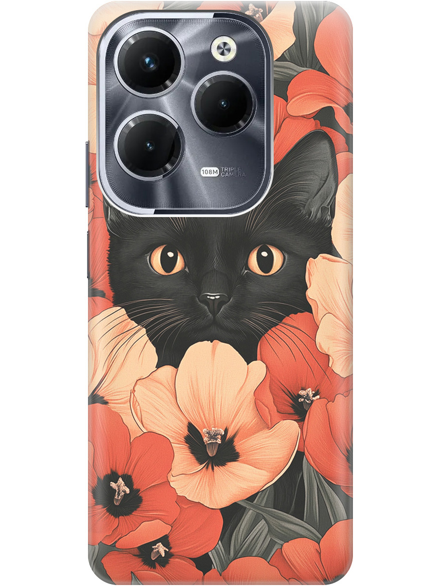 Силиконовый чехол на Infinix Hot 40 / Hot 40 Pro с принтом "Котик в маках", Прозрачный;черный;красный, 778679212
Силиконовый чехол на Infinix Hot 40 / Hot 40 Pro с принтом "Котик в маках", Прозрачный;черный;красный, 778679212