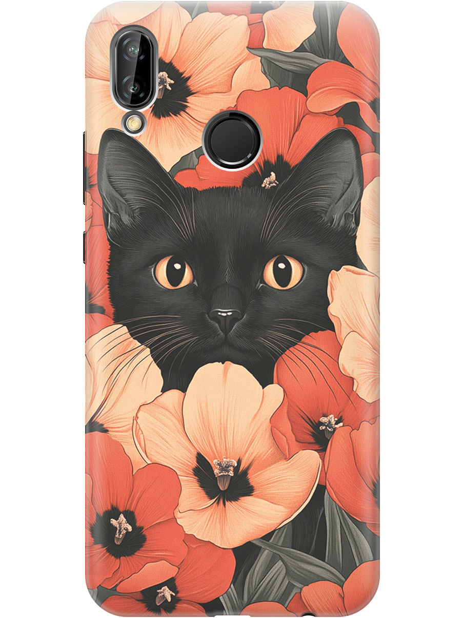 Силиконовый чехол на Huawei P20 Lite/Nova 3e с принтом "Котик в маках", Прозрачный;черный;красный, 717614212
Силиконовый чехол на Huawei P20 Lite/Nova 3e с принтом "Котик в маках", Прозрачный;черный;красный, 717614212