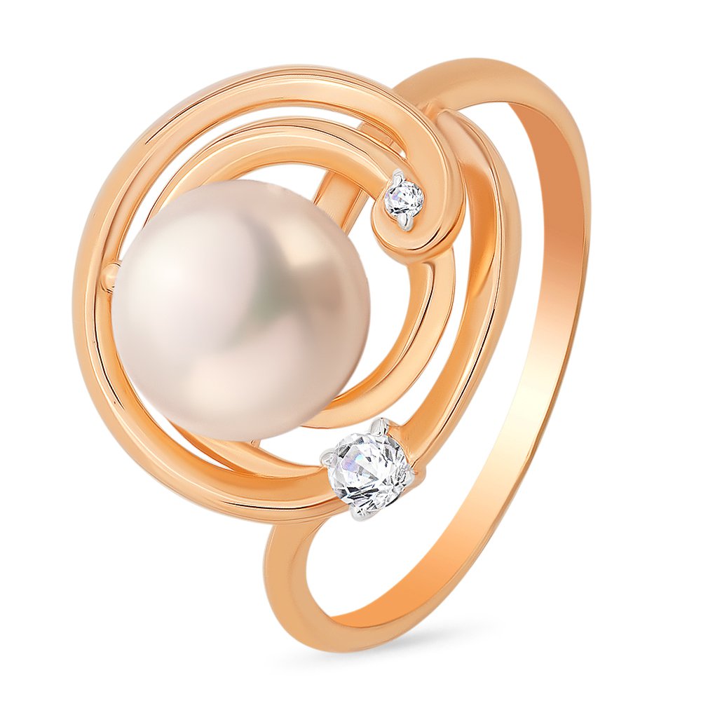 Кольцо женское из красного золота с жемчугом, фианитом 585Gold 201011180, р. 19,5, 201011180
Кольцо женское из красного золота с жемчугом, фианитом 585Gold 201011180, р. 19,5, 201011180