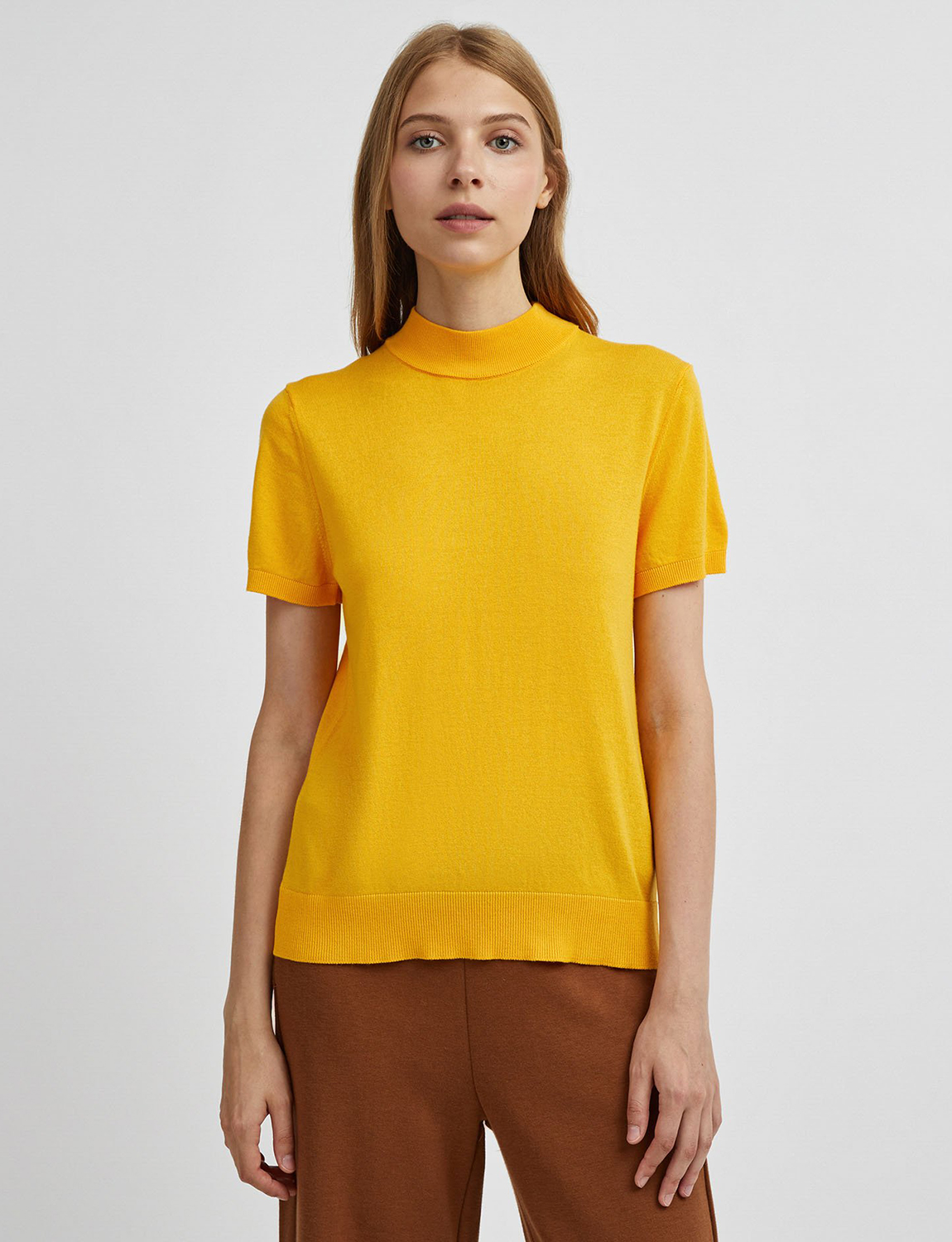 фото Водолазка женская united colors of benetton 21a_102md2543 желтая xl