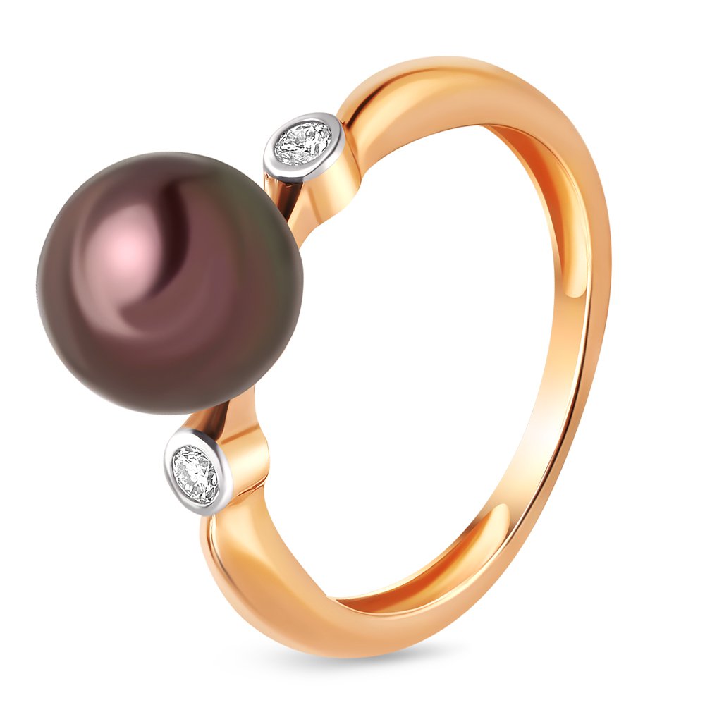 Кольцо женское из красного золота с жемчугом, бриллиантом 585Gold 201011244, р. 17, 201011244
Кольцо женское из красного золота с жемчугом, бриллиантом 585Gold 201011244, р. 17, 201011244