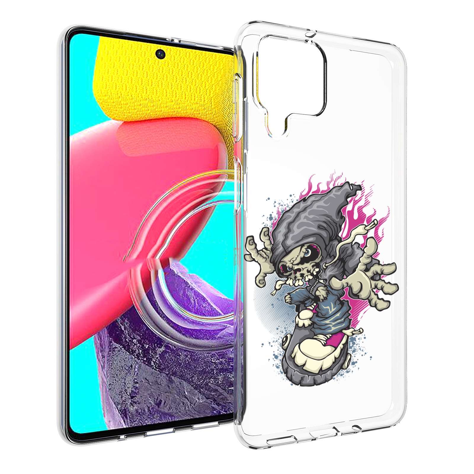 Чехол MyPads нарисованный скелет на скейт борде для Samsung Galaxy M53 (SM-M536), Прозрачный, Tocco
Чехол MyPads нарисованный скелет на скейт борде для Samsung Galaxy M53 (SM-M536), Прозрачный, Tocco