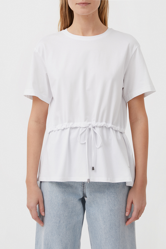 фото Футболка женская finn flare s21-32051 белая xl