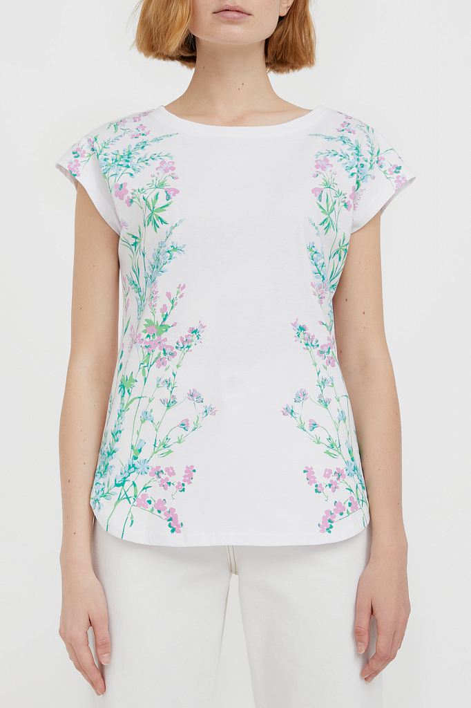 фото Футболка женская finn flare s21-11088 белая s