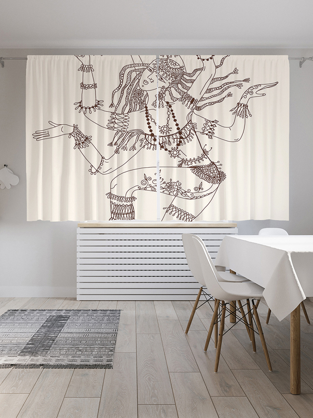 Шторы с фотопечатью JoyArty "Многорукое божество" из сатена, 290х180 см 
Шторы с фотопечатью JoyArty "Многорукое божество" из сатена, 290х180 см