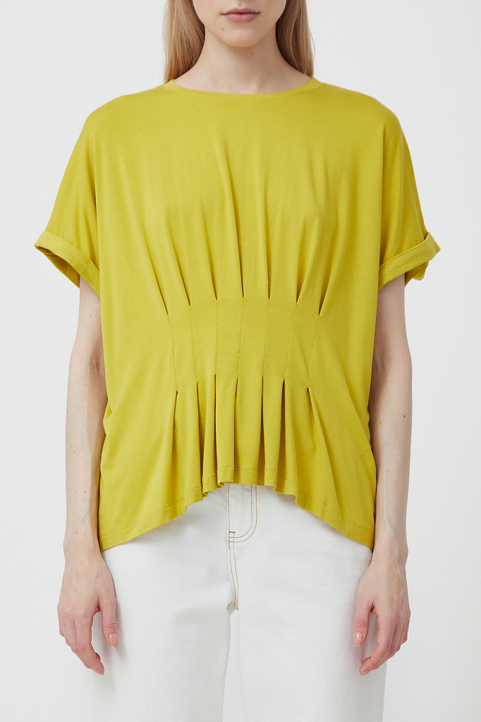 фото Футболка женская finn flare s21-14025 зеленая s