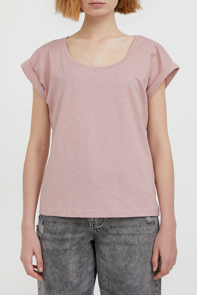 фото Футболка женская finn flare bas-10026 розовая xs