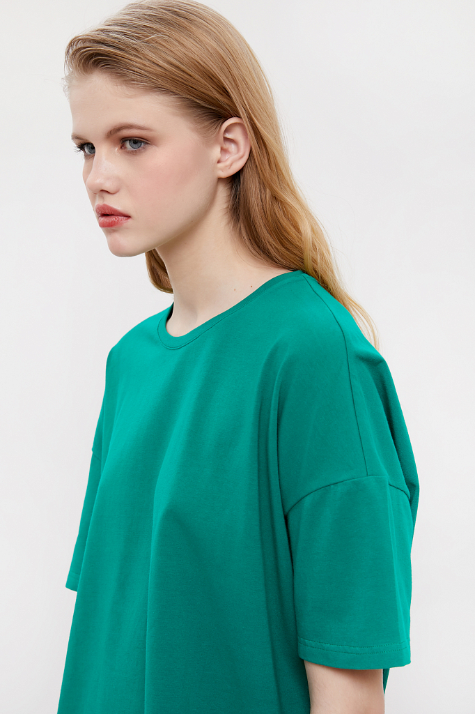 фото Футболка женская finn flare bas-10005 зеленая m