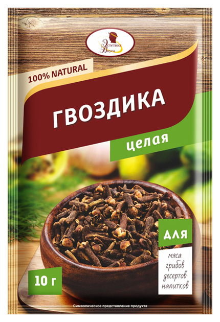 Гвоздика Эстетика вкуса Natural целая 10 г 
Гвоздика Эстетика вкуса Natural целая 10 г