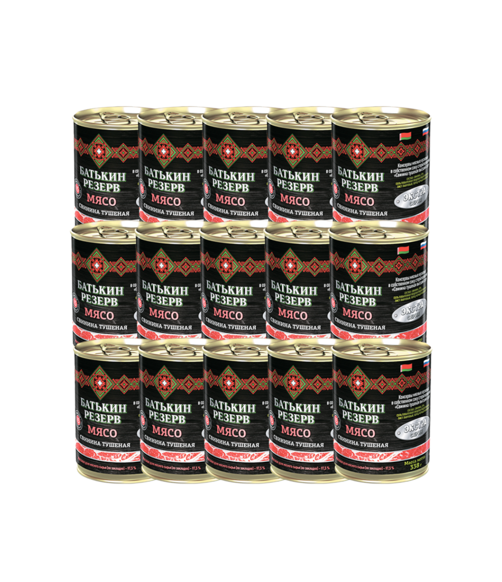 Свинина тушеная ЭКСТРА, Батькин резерв, ГОСТ, 15 шт. по 338 г, "Свинина тушеная ЭКСТРА"
Свинина тушеная ЭКСТРА, Батькин резерв, ГОСТ, 15 шт. по 338 г, "Свинина тушеная ЭКСТРА"