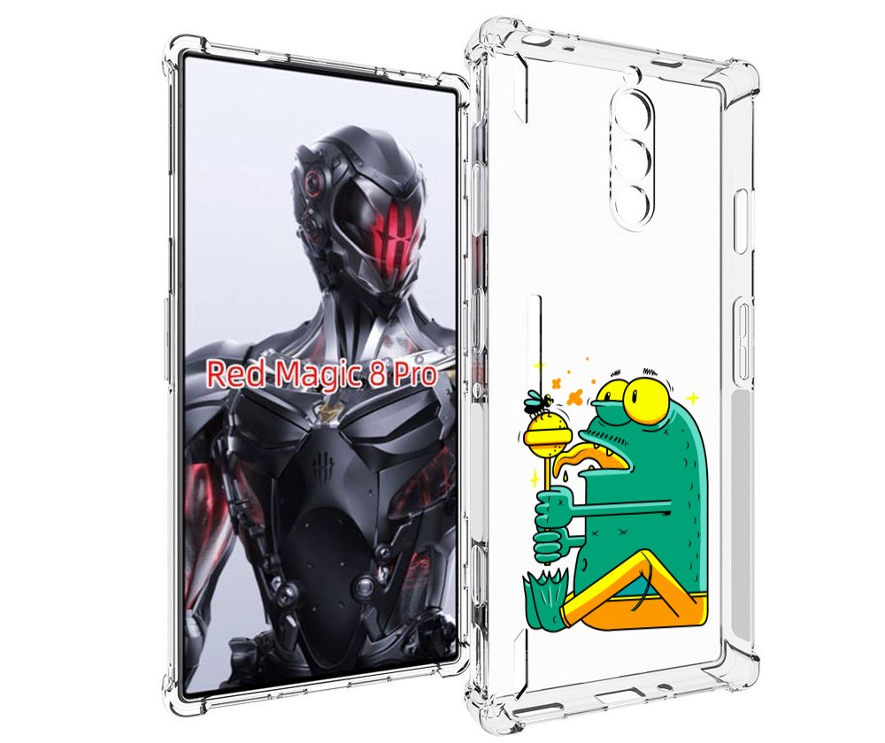Чехол MyPads Зеленая лягушка с чупа чупсом для ZTE Nubia Red Magic 8 Pro / Red Magic 8 ..., Tocco
Чехол MyPads Зеленая лягушка с чупа чупсом для ZTE Nubia Red Magic 8 Pro / Red Magic 8 ..., Tocco