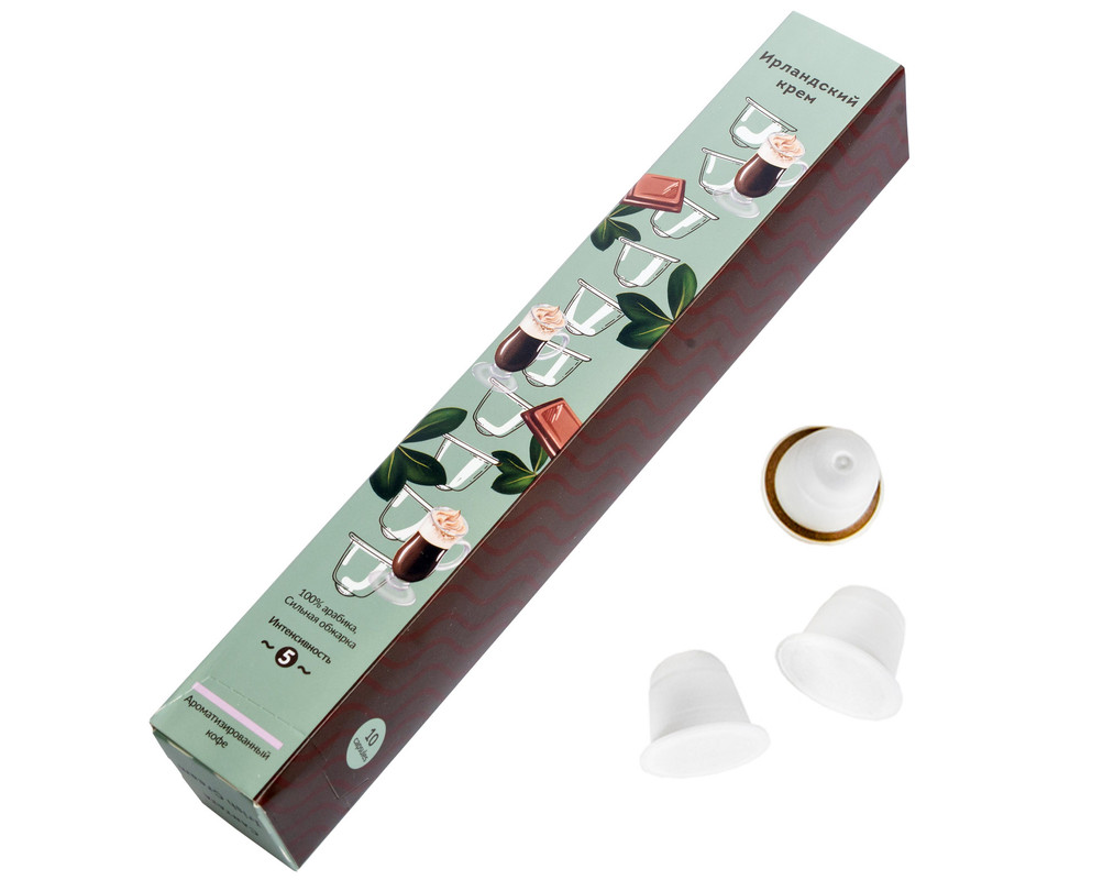 фото Набор капсул для кофемашины nespresso, кантата, ирландский крем (10шт)