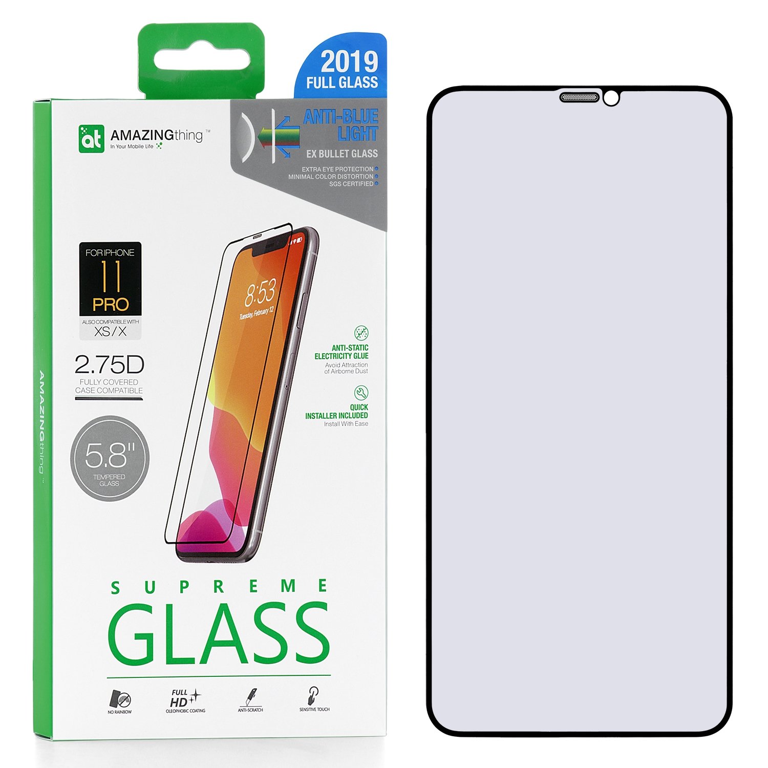 Защитное стекло AMAZINGthing SupremeGlass Full Glue AntiBluelight Black для Apple iPhone X, SupremeGlass
Защитное стекло AMAZINGthing SupremeGlass Full Glue AntiBluelight Black для Apple iPhone X, SupremeGlass
