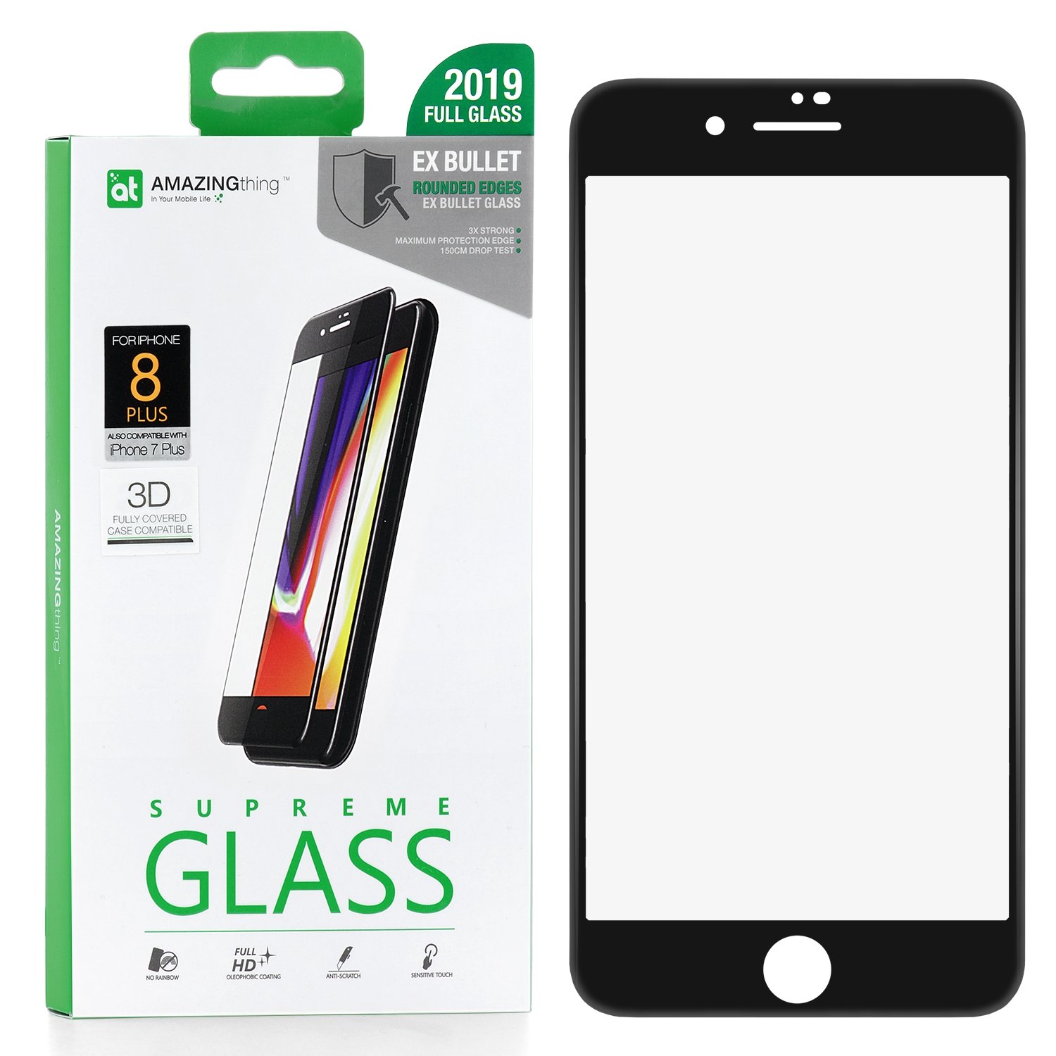 Защитное стекло AMAZINGthing SupremeGlass Extra Hard 3D Black для Apple iPhone 7 Plus, SupremeGlass
Защитное стекло AMAZINGthing SupremeGlass Extra Hard 3D Black для Apple iPhone 7 Plus, SupremeGlass