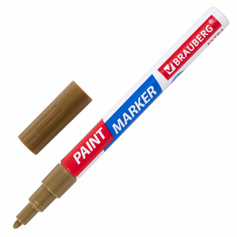 Маркер-краска лаковый Extra (paint marker) 2 мм, ЗОЛОТОЙ, Brauberg, 151972, 12 шт, Золотистый
Маркер-краска лаковый Extra (paint marker) 2 мм, ЗОЛОТОЙ, Brauberg, 151972, 12 шт, Золотистый