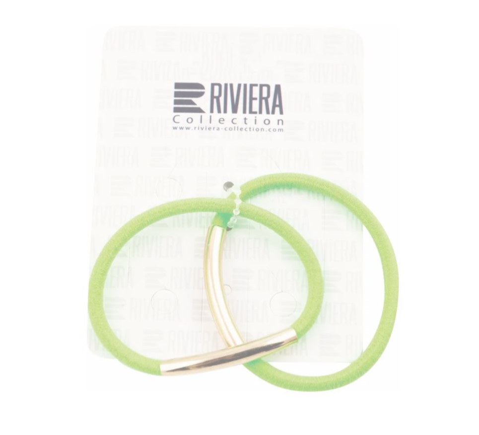 фото Резинки для волос riviera жгутики зеленая 2 шт