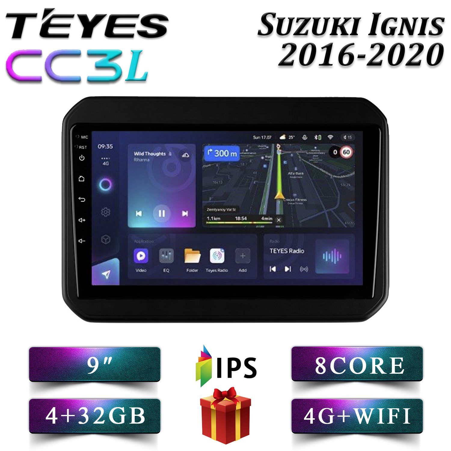 Штатная автомагнитола Teyes CC3L 4+32GB 4G Suzuki Ignis Сузуки Игнис android, CC3L 4+32
Штатная автомагнитола Teyes CC3L 4+32GB 4G Suzuki Ignis Сузуки Игнис android, CC3L 4+32