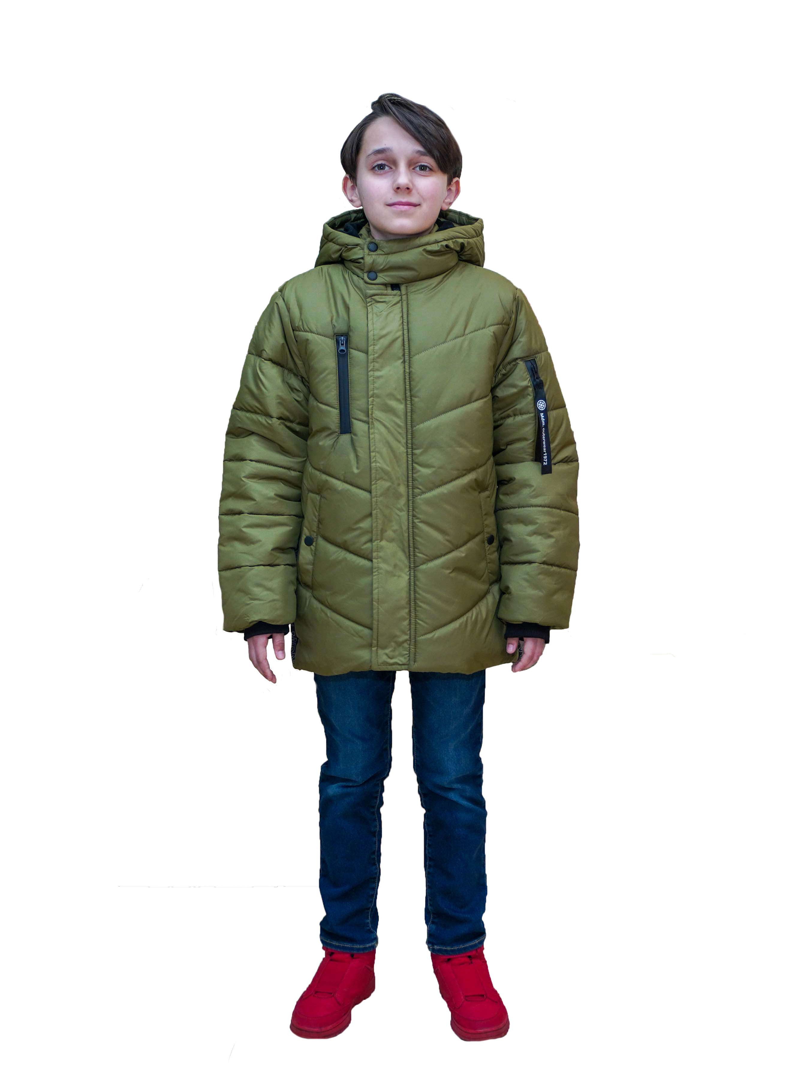 фото Куртка детская mdm midimod gold 20856, хаки, 140