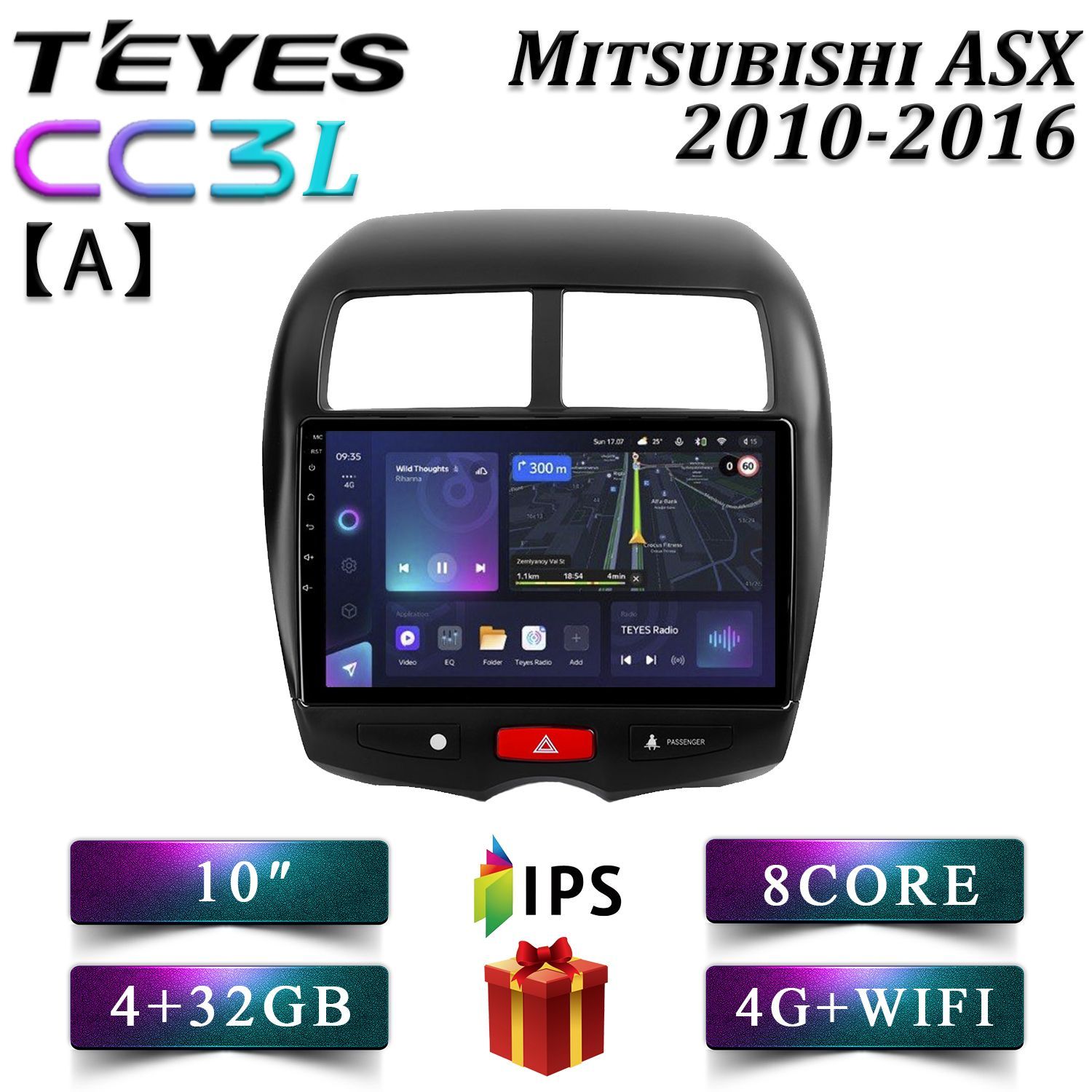 Штатная автомагнитола Teyes CC3L/ 4+32GB/ 4G/ Для Mitsubishi ASX 1/ Митсубиши АСХ android, CC3L 4+32
Штатная автомагнитола Teyes CC3L/ 4+32GB/ 4G/ Для Mitsubishi ASX 1/ Митсубиши АСХ android, CC3L 4+32