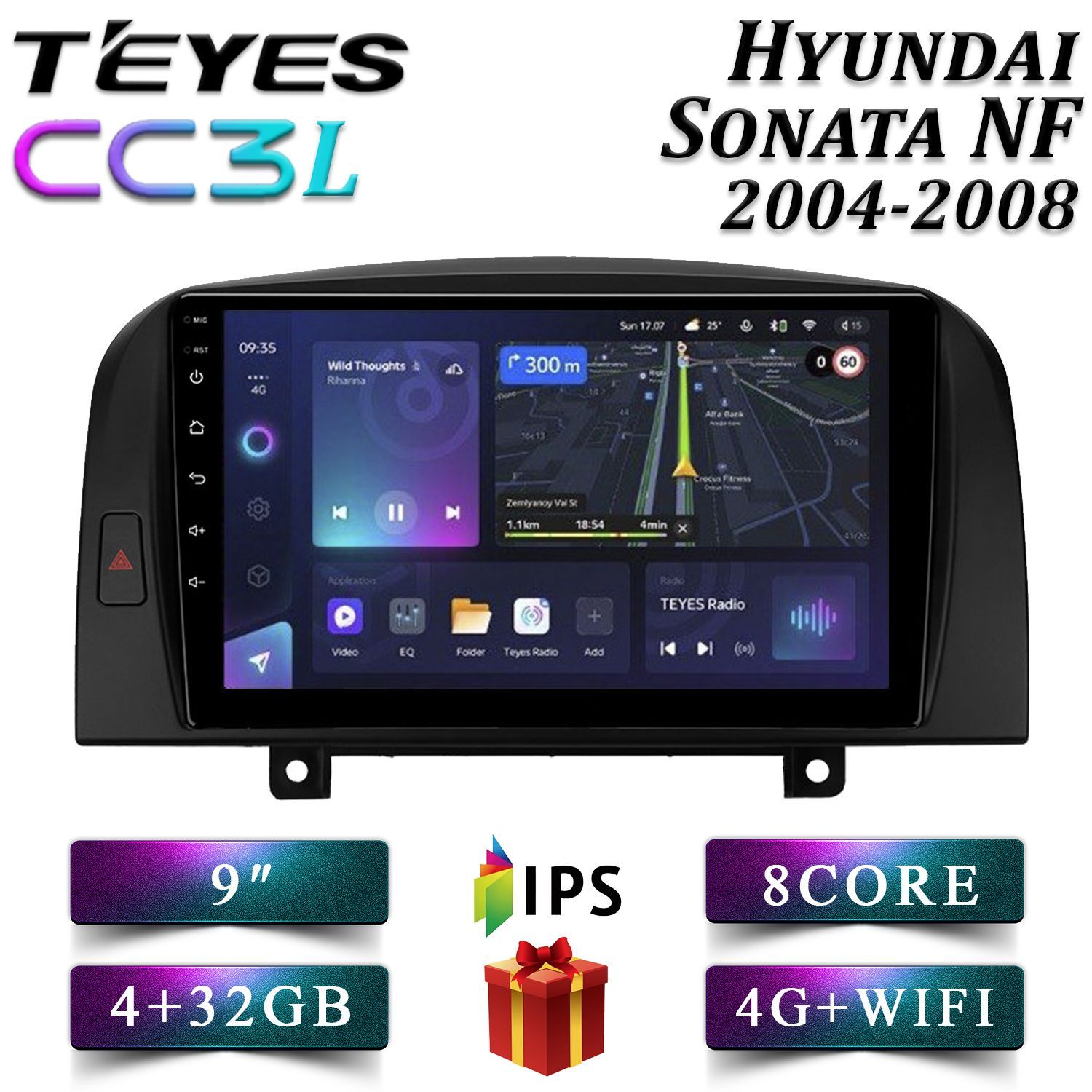 Штатная автомагнитола Teyes CC3L/ 4+32GB/ 4G/ Hyundai Sonata NF/ Хендай Соната НФ/ Хундай, CC3L 4+32
Штатная автомагнитола Teyes CC3L/ 4+32GB/ 4G/ Hyundai Sonata NF/ Хендай Соната НФ/ Хундай, CC3L 4+32