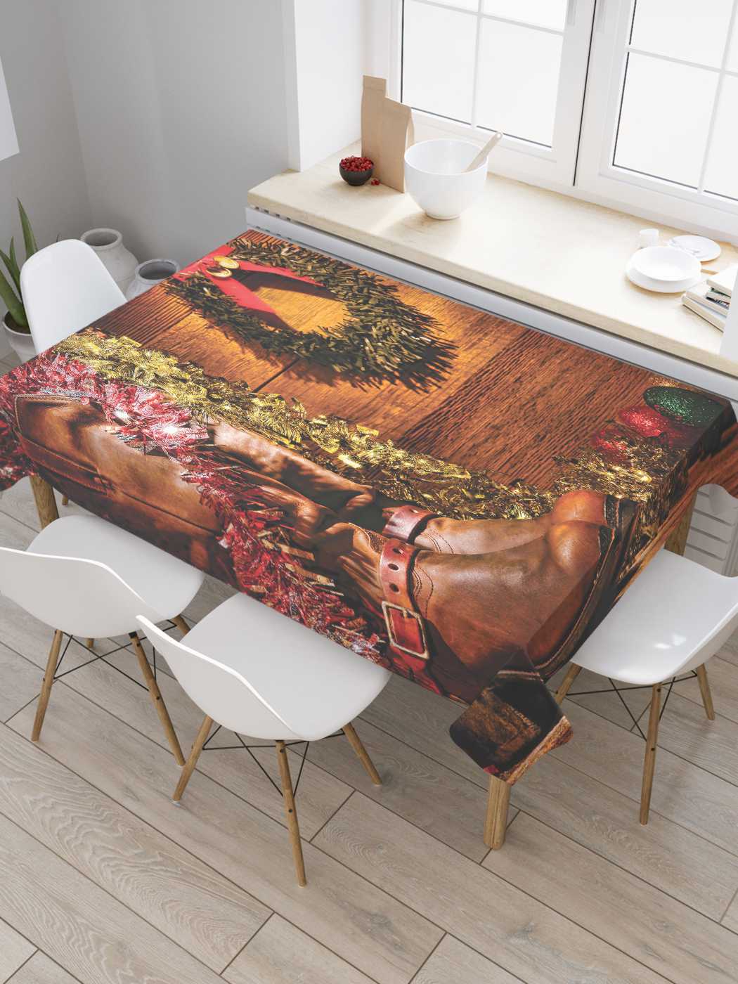 Скатерть прямоугольная JoyArty "Ковбойский новый год" из оксфорда, 180x145 см, Коричневый, Ковбойский новый год
Скатерть прямоугольная JoyArty "Ковбойский новый год" из оксфорда, 180x145 см, Коричневый, Ковбойский новый год