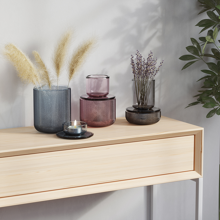 фото Шкатулка-органайзер allira большая синяя umbra