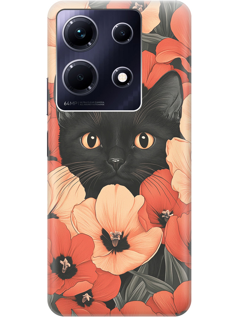 Силиконовый чехол на Infinix Note 30 с принтом "Котик в маках", Прозрачный;черный;красный, 773943712
Силиконовый чехол на Infinix Note 30 с принтом "Котик в маках", Прозрачный;черный;красный, 773943712