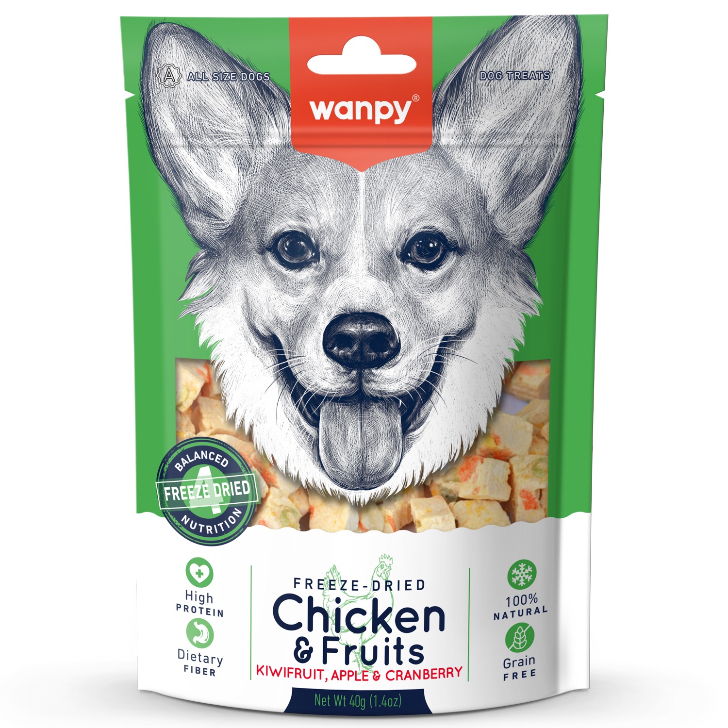 Wanpy Dog Сублимированное лакомство для собак Курица и фрукты 40 г 2 шт, Wanpy Dog Сублимированное лакомство для собак Курица и фрукты 40 г (2 шт)
Wanpy Dog Сублимированное лакомство для собак Курица и фрукты 40 г 2 шт, Wanpy Dog Сублимированное лакомство для собак Курица и фрукты 40 г (2 шт)