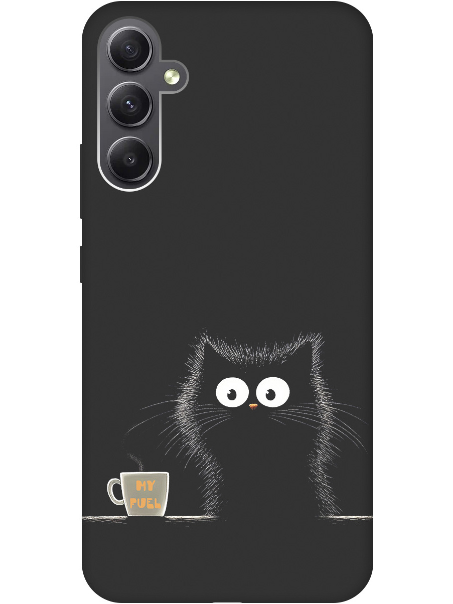 Силиконовый чехол на Samsung Galaxy A34 5G с принтом "Котик и кофе" матовый черный, Черный;белый;коричневый, 769297512
Силиконовый чехол на Samsung Galaxy A34 5G с принтом "Котик и кофе" матовый черный, Черный;белый;коричневый, 769297512