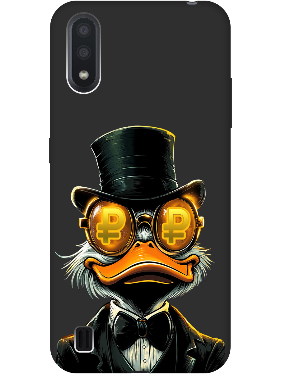 Силиконовый чехол на Samsung Galaxy A01 с принтом "Скрудж и Рубль" матовый черный, Черный;белый;оранжевый, 722444471
Силиконовый чехол на Samsung Galaxy A01 с принтом "Скрудж и Рубль" матовый черный, Черный;белый;оранжевый, 722444471