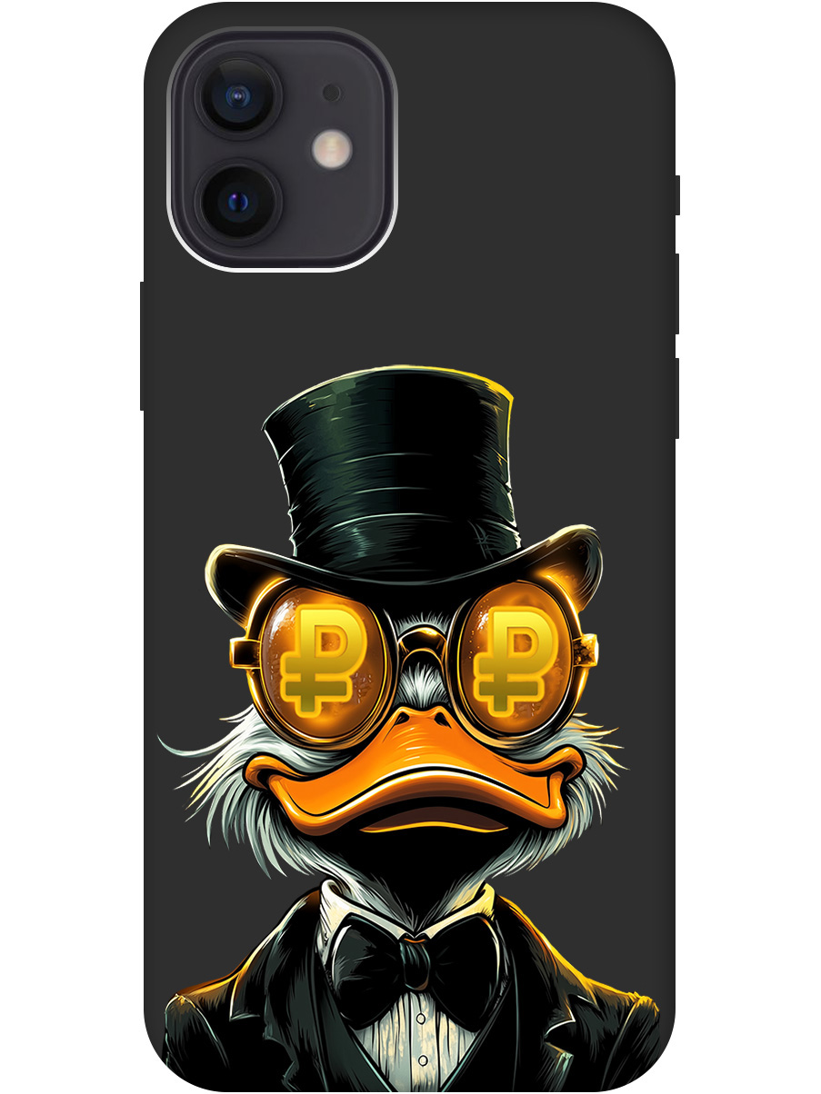 Силиконовый чехол на Apple iPhone 12 / 12 Pro с принтом "Скрудж и Рубль" матовый черный, Черный;белый;оранжевый, 723374171
Силиконовый чехол на Apple iPhone 12 / 12 Pro с принтом "Скрудж и Рубль" матовый черный, Черный;белый;оранжевый, 723374171