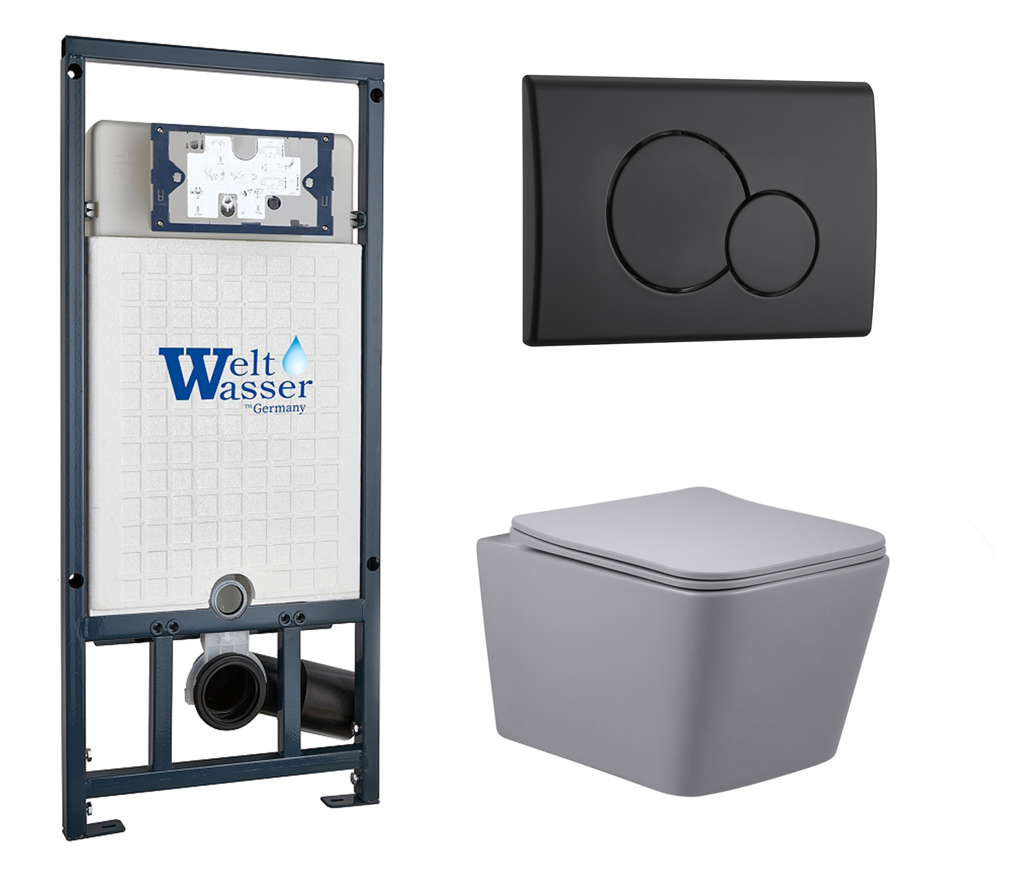 Комплект: инсталляция WeltWasser Marberg 507 + унитаз Q-LineMG с кнопкой черной
Комплект: инсталляция WeltWasser Marberg 507 + унитаз Q-LineMG с кнопкой черной