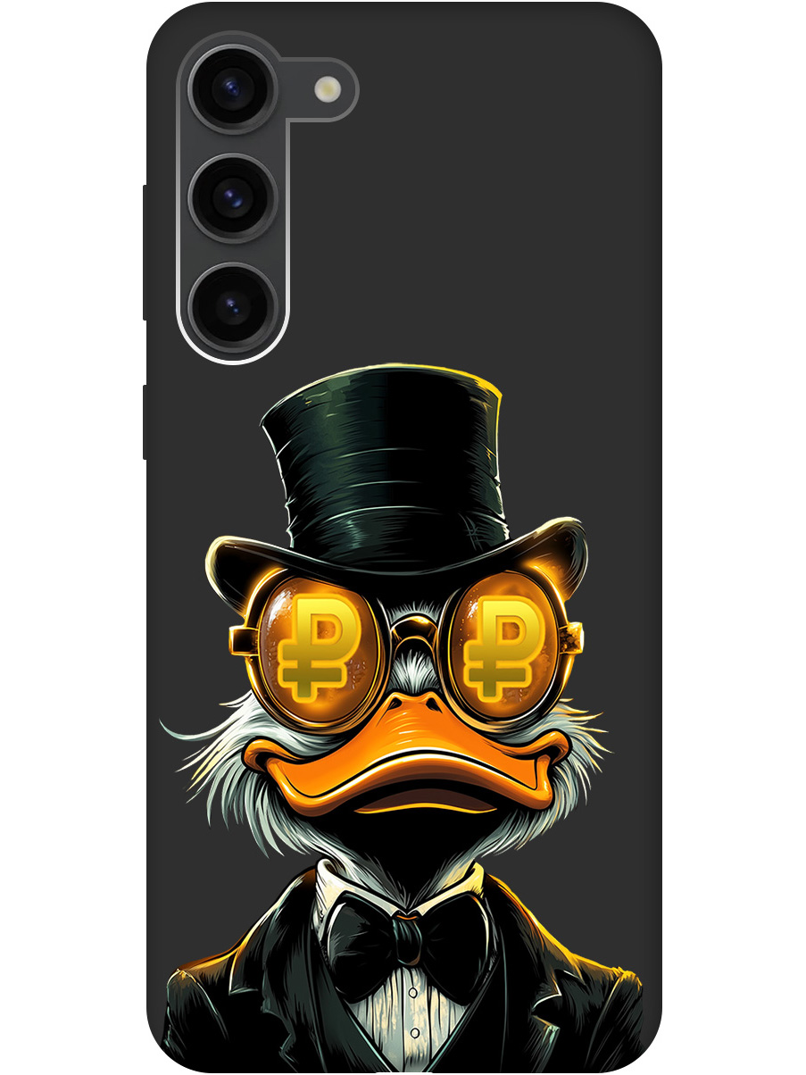 Силиконовый чехол на Samsung Galaxy S23+ с принтом "Скрудж и Рубль" матовый черный, Черный;белый;оранжевый, 767959371
Силиконовый чехол на Samsung Galaxy S23+ с принтом "Скрудж и Рубль" матовый черный, Черный;белый;оранжевый, 767959371