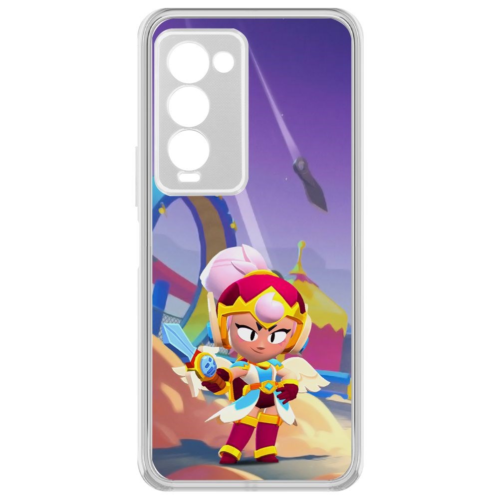 Чехол-накладка Brawl Stars-Валькирия Джанет для Tecno Camon 18 Premier, Прозрачный 
Чехол-накладка Brawl Stars-Валькирия Джанет для Tecno Camon 18 Premier, Прозрачный