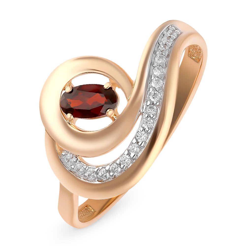 Кольцо женское из красного золота с гранатом, фианитом 585Gold 201012711, р, 201012711
Кольцо женское из красного золота с гранатом, фианитом 585Gold 201012711, р, 201012711