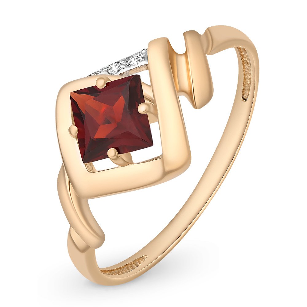 Кольцо женское из красного золота с гранатом, фианитом 585Gold 201011985, р, 201011985
Кольцо женское из красного золота с гранатом, фианитом 585Gold 201011985, р, 201011985