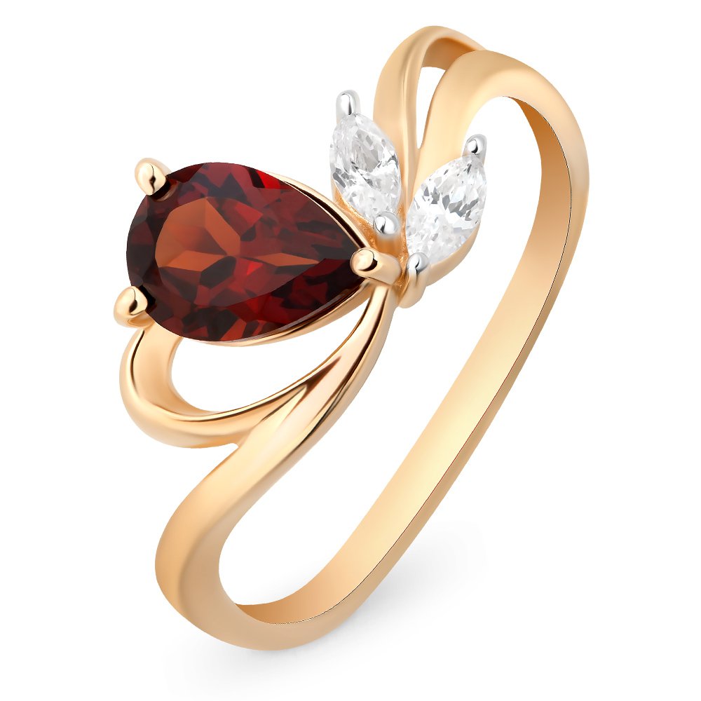 Кольцо женское из красного золота с гранатом, фианитом 585Gold 201011643, р, 201011643
Кольцо женское из красного золота с гранатом, фианитом 585Gold 201011643, р, 201011643