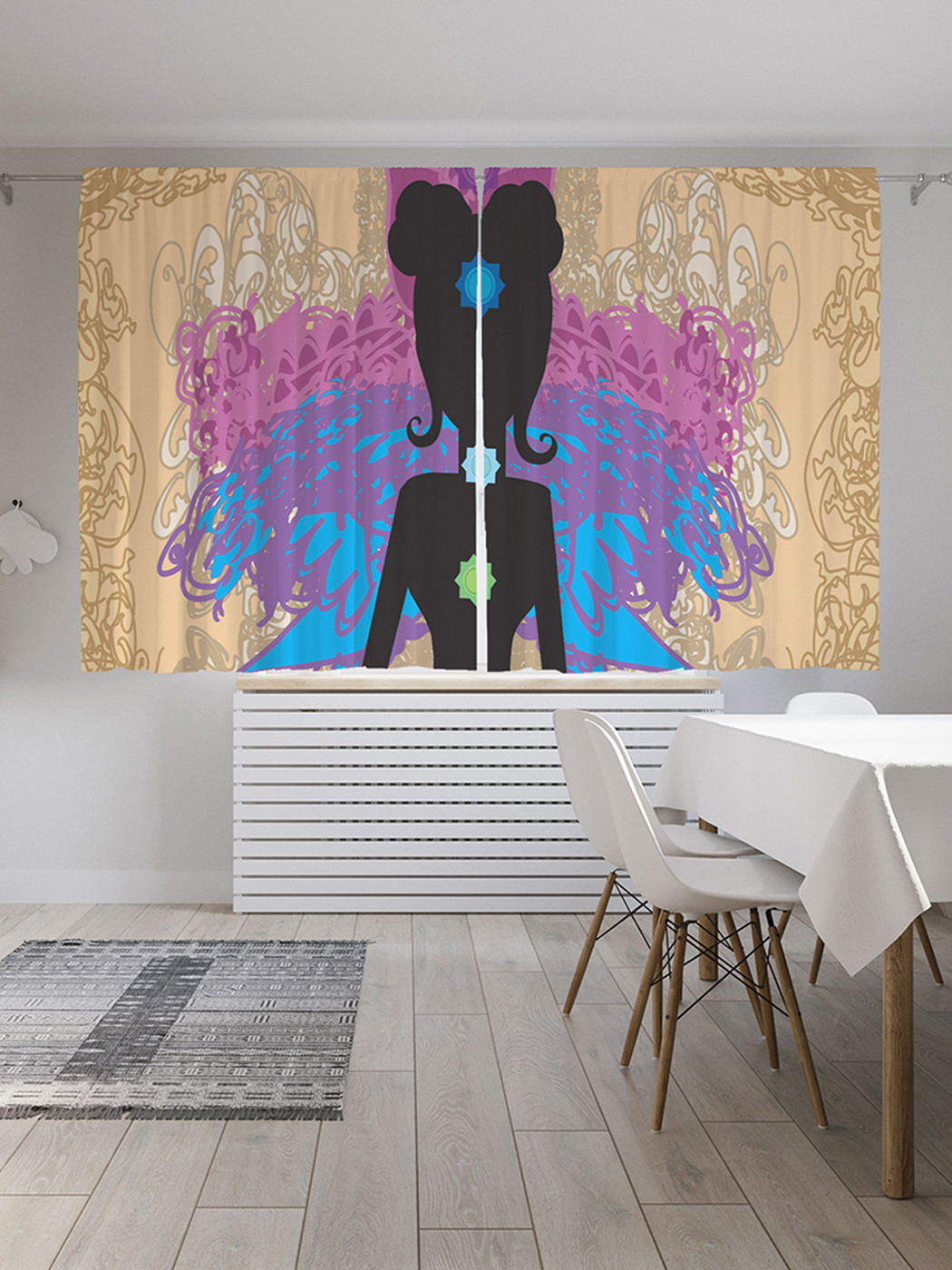 Шторы с фотопечатью JoyArty "Энергия медитации" из сатена, 290х180 см 
Шторы с фотопечатью JoyArty "Энергия медитации" из сатена, 290х180 см