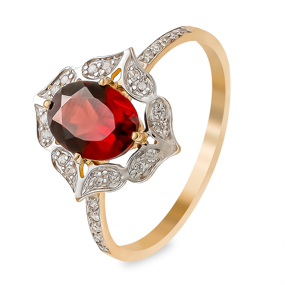 Кольцо женское из красного золота с гранатом, фианитом 585Gold 201011348, р, 201011348
Кольцо женское из красного золота с гранатом, фианитом 585Gold 201011348, р, 201011348