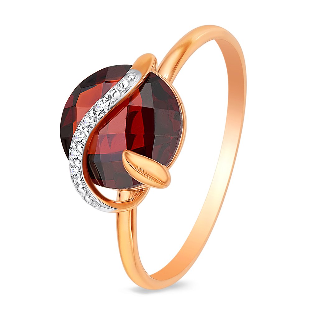 Кольцо женское из красного золота с гранатом, фианитом 585Gold 201011346, р, 201011346
Кольцо женское из красного золота с гранатом, фианитом 585Gold 201011346, р, 201011346
