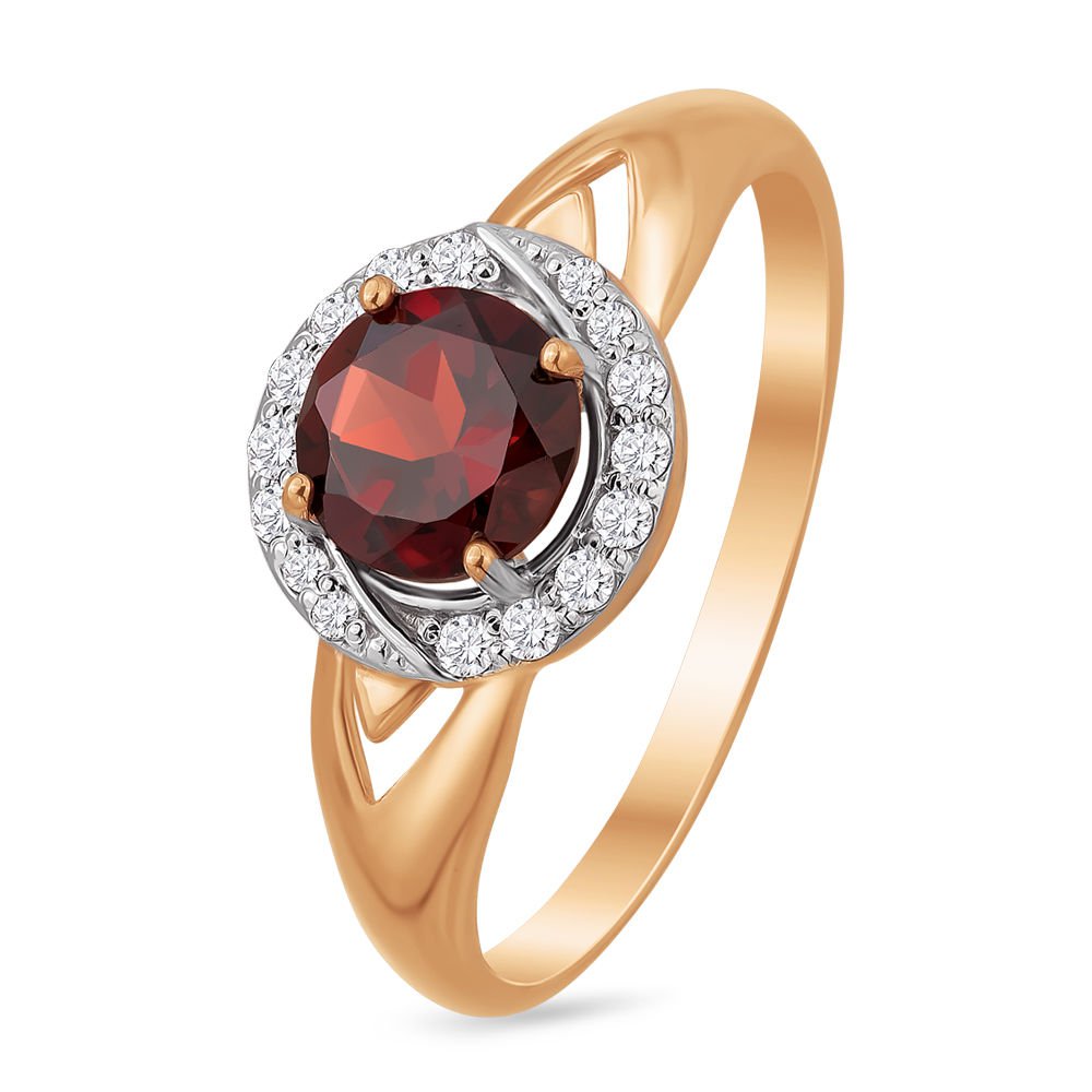 Кольцо женское из красного золота с гранатом, фианитом 585Gold 201010763, р, 201010763
Кольцо женское из красного золота с гранатом, фианитом 585Gold 201010763, р, 201010763