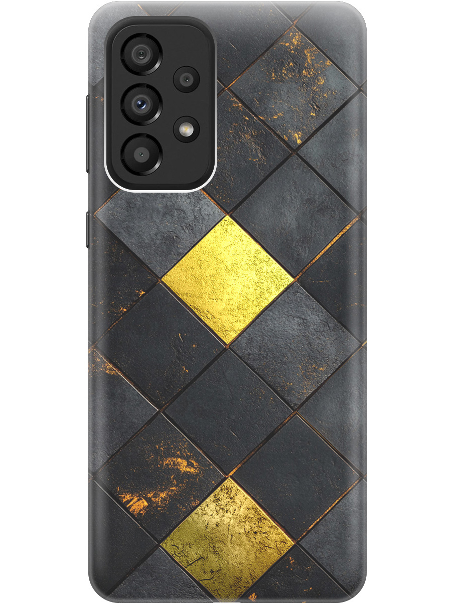 Силиконовый чехол на Samsung Galaxy A33 5G с принтом "Черно-золотая плитка" прозрачный, Прозрачный;золотистый;черный, 740132932
Силиконовый чехол на Samsung Galaxy A33 5G с принтом "Черно-золотая плитка" прозрачный, Прозрачный;золотистый;черный, 740132932